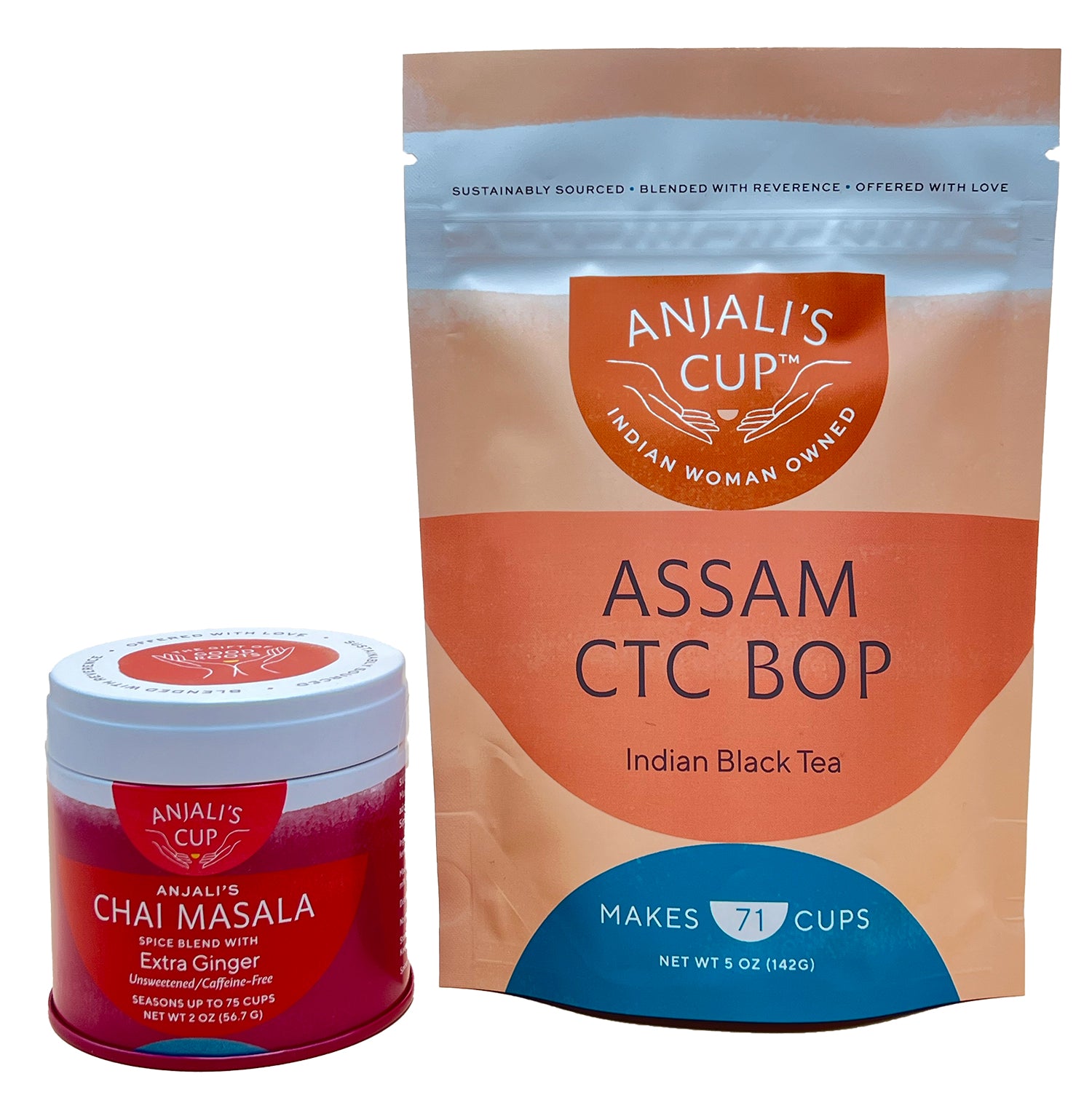 Assam Black Tea Combo with Chai Masala Spice Blend - extra ginger